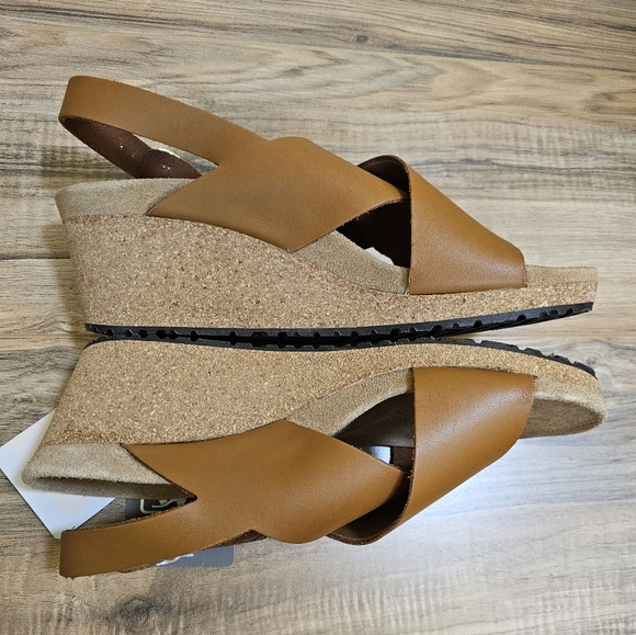 PAPILLIO BY BIRKENSTOCK SAMIRA RING COGNAC,WEDGE Sandal, BLACK,size US 11,EUR 42 - Picture 13 of 16